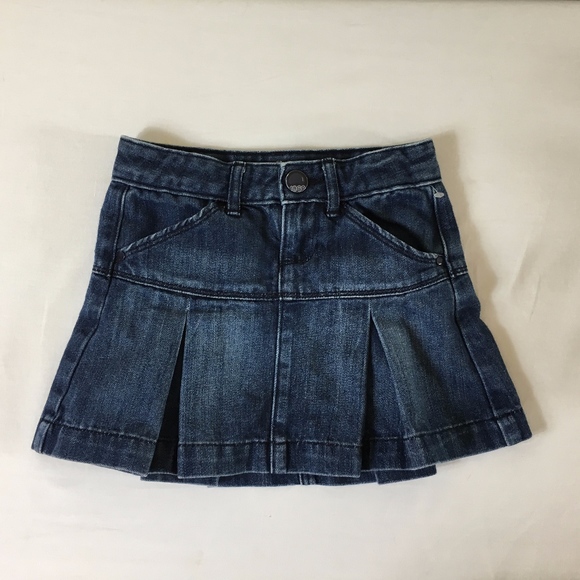 kids blue jean skirts